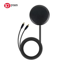 Antenne GPS Kontec ANT-GPS-Q80 professionnelle 4G LTE GPS/BD MIMO 2x2 RG174 SMA, câble haute performance 1575.42MHz, gain 28dB