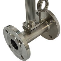 Medidor de Flujo Vortex Industrial de Acero Inoxidable 304 con Brida, 4-20mA RS485, para Fluidos, Gases, Líquidos, Vapor, Aire, Oxígeno, Biogás, GLP, Aceite Térmico, con Certificación CE