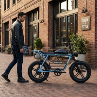 Vélo électrique rétro haute performance avec phare LED et klaxon, vélo électrique élégant pour les trajets quotidiens et les loisirs
