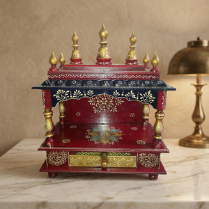 Décoration murale artisanale en bois de style temple indien, magnifique et de qualité supérieure, pour la maison, spirituelle, florale, idéale pour mariage. - Product Image 2