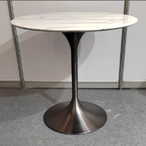 Tavolino rotondo personalizzabile <span class=keywords><strong>allungabile</strong></span> in <span class=keywords><strong>marmo</strong></span> artificiale con Design semplice per sale riunioni di discussione - Product Image 5