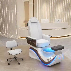 Mobilier professionnel de luxe pour salon de beauté Spa Bassin transparent <span class=keywords><strong>en</strong></span> fibre de verre <span class=keywords><strong>Chaise</strong></span> électrique de pédicure pour spa <span class=keywords><strong>avec</strong></span> surf léger - Product Image 1