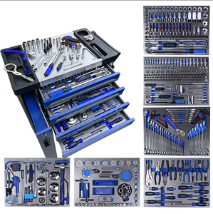 Heavy Duty 7 Drawer Rolling <b>Tool</b> Box Automotive Repair <b>Tools</b> With Wheels Air Blow Gun Magnetic Pickup Kit 424 PCS Set Auto Repai - Product Image 4