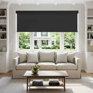 ستائر دوارة مخصصة الحجم 100% بوليستر معتمة للنوافذ الداخلية، تصميم عصري مدمج، متوفرة بخيارات يدوية أو آلية - Product Image 3