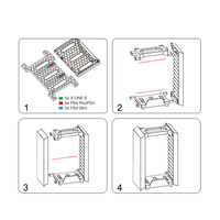 Honcam Factory Original Kit de support de stockage de disque multifonction pour PS4/Slim/PRO/Xbox One Slim Console/VR Lunettes et écouteurs