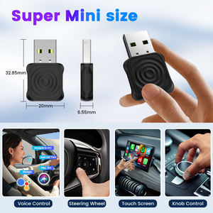Adaptador Inalámbrico Mini Ultra1 Carplay 2 en 1, Android Auto Tipo-C, Dongle USB Carplay, Gran Cantidad de Aplicaciones, Wifi, Car <span class=keywords><strong>Play</strong></span> Ai Box para Auto - Product Image 4