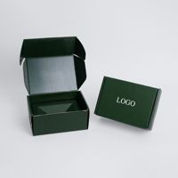 Boîte d'emballage d'expédition verte personnalisée boîtes d'emballage en carton kraft pliantes en carton ondulé pour emballage cadeau boîtes en papier