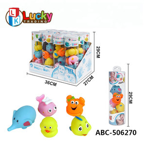 Jouets <span class=keywords><strong>de</strong></span> <span class=keywords><strong>bain</strong></span> Lucky Toy, jouets aquatiques en caoutchouc, animaux pour bébé, canard en caoutchouc, grenouille, <span class=keywords><strong>tortue</strong></span> pour enfants - Product Image 6