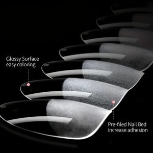 120 pièces couverture complète presse ongles conseils Stiletto amande carré cercueil français tremper Gel ongles Extension Capsule ongles artificiels" - Product Image 2