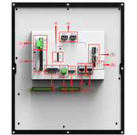 Controlador CNC FINGER de 10.4 Pulgadas, 4/5 Ejes, 2GB de RAM, 8GB de Capacidad de Programa, Sistema Operativo RT Linux, 3 Años de Garantía para Fresadora