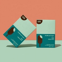 Boîte en carton personnalisée pour supermarché, épicerie, aliments surgelés, collations, emballage en papier pour la crème glacée