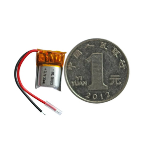 Bateria de polímero de lítio KC Certified 501015 50mAh 3.7V ultrafina e plana para dispositivo de saúde com biosensor e patch médico vestível. - Product Image 1