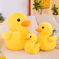 Peluche personnalisée grande canard jaune, jouet en peluche doux, poupée oiseau, coussin canard jaune mignon pour enfants, cadeau et décoration intérieure