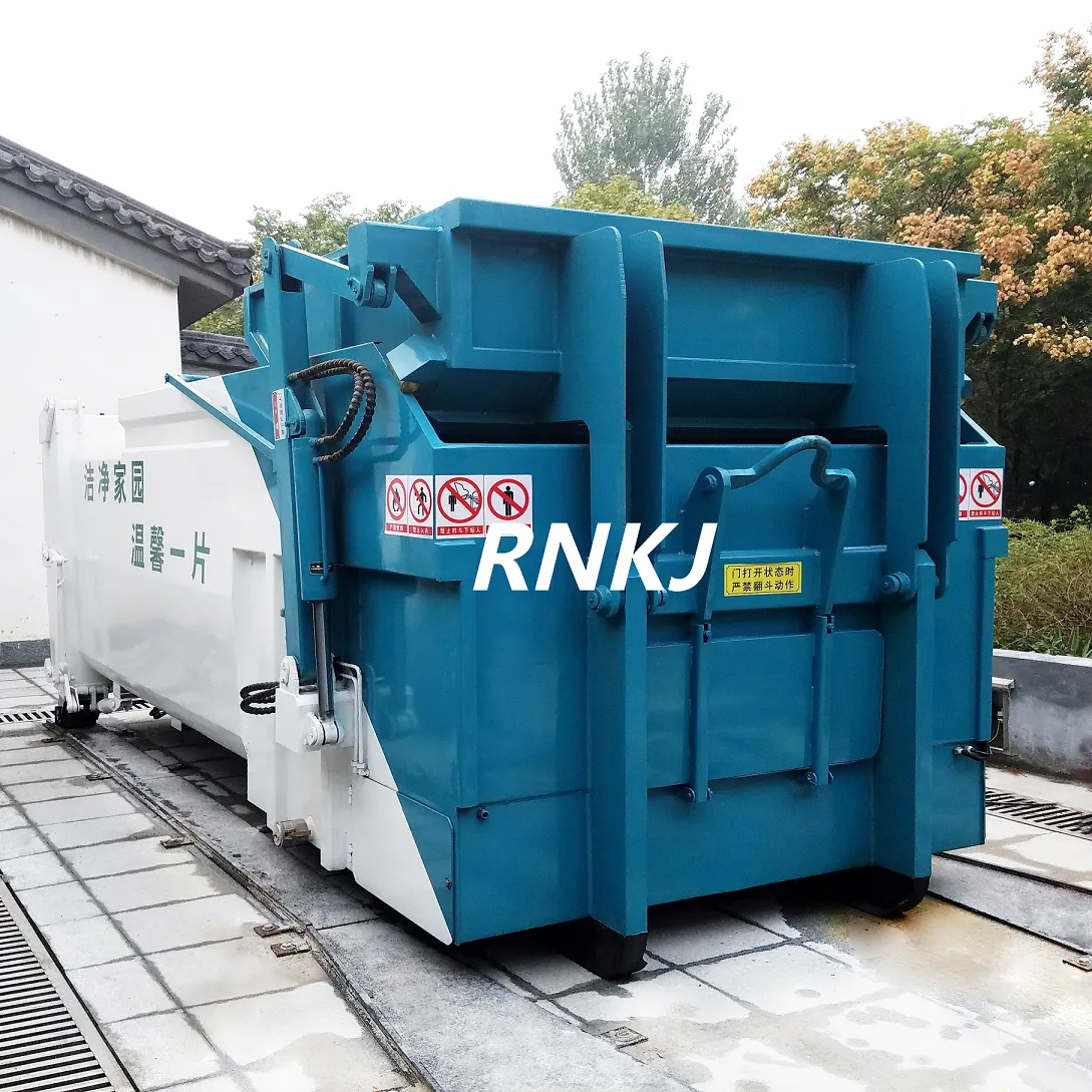 RNKJ 수평 압축 폐기물 이송 스테이션 장비 쓰레기 압축기