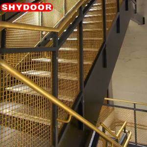 Rampe d'escalier extérieure en <span class=keywords><strong>acier</strong></span> inoxydable et verre - Garde-corps moderne minimaliste soudé haute résistance - Product Image 1