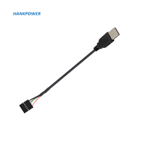 Cable Dupont de placa base, conector USB 2,0 tipo A macho A hembra de 9 pines, 2,54mm