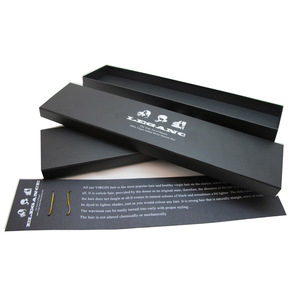 Custom Logo Luxury Black Hair Extension Wig Cardboard Folding Gift Box Wig Packaging Boxes Luxury