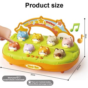 MILI Montessori <span class=keywords><strong>Piano</strong></span> Whack a Mole Game Early Educational Multi-function Pressing <span class=keywords><strong>Piano</strong></span> Musical Box <span class=keywords><strong>avec</strong></span> Cat Sounds & Lights - Product Image 6