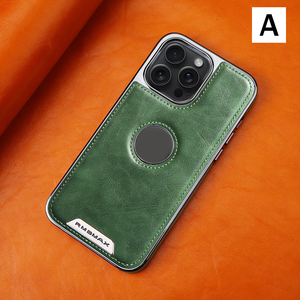 Funda de teléfono de cuero galvanizado de gama alta para iPhone 16/15/14/13/12 cubiertas de función de carga magnética y comercio electrónico - Product Image 5