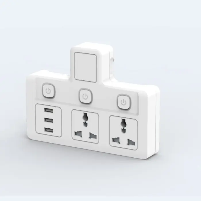 Hot Bán Ổ Cắm Chuyển Đổi Với 3 USB Cổng Sạc, Cổng Điện Adapter Chuyển Đổi Du Lịch, Ổ Cắm Điện