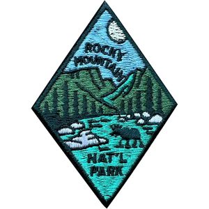 Rocky Mountain National Park 3 In Embroidery <b>Patch</b> Iron <b>On</b> <b>Sew</b> <b>On</b> Travel Applique <b>Patch</b> - Product Image 1