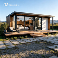 Villa modulaire de luxe en acier préfabriquée sur mesure avec chambre à coucher