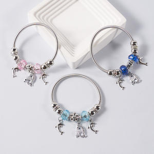 Fashion <strong>Korean</strong> Crystal Adjustable Starfish <strong>Charm</strong> Cuff Lucky Beaded Bracelet Bangle Women - Product Image 2