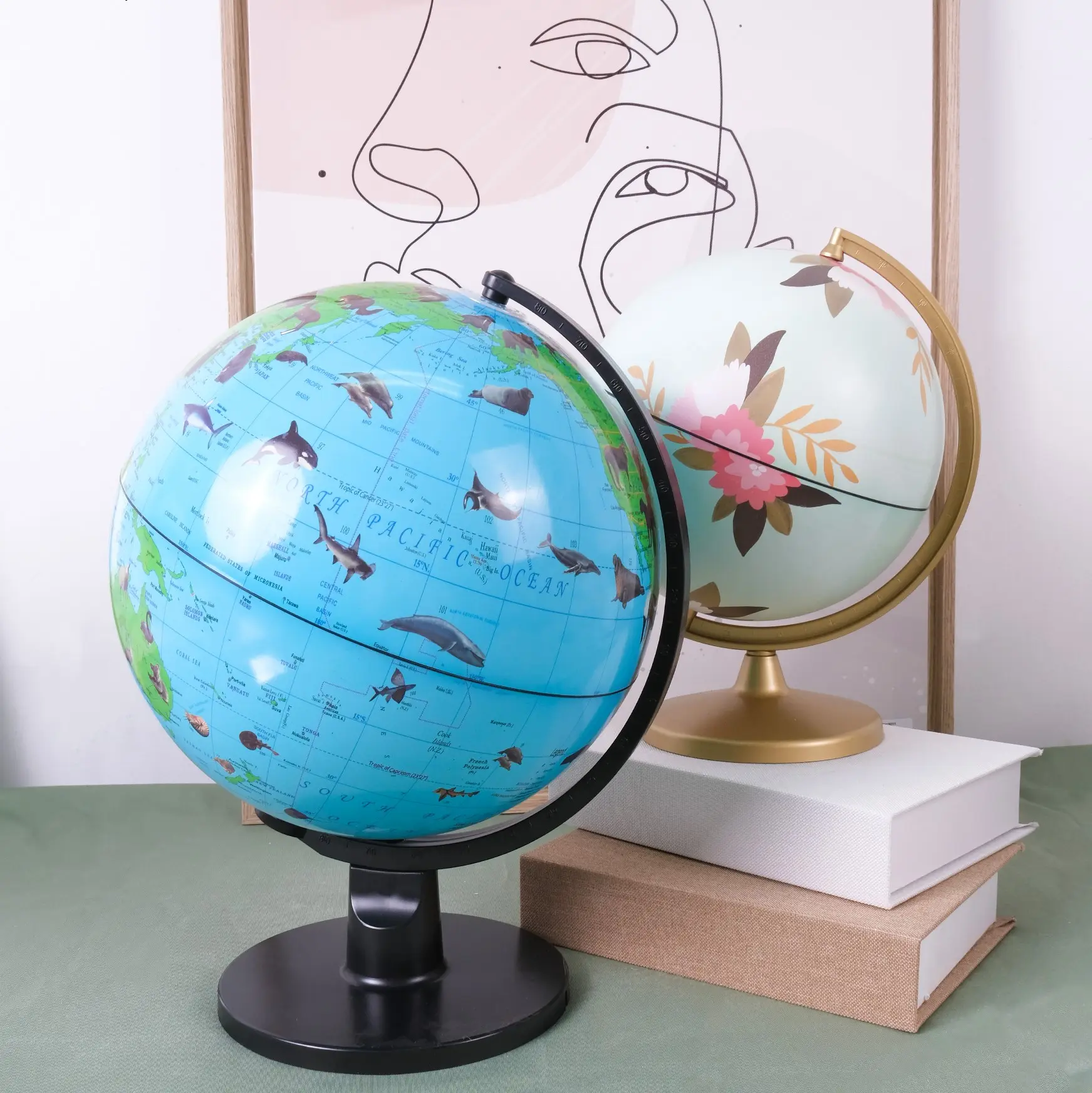 Özel masa küre malzemeleri okul ofis odası dekor dekoratif aksesuarları dünya küre dünya küresi