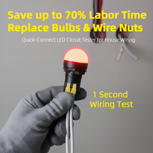 مصباح إشارة LED صناعي AD22-22DS مقاس 22 مم، مقاوم للماء IP65، مع طرف توصيل سريع بزنبرك، مصباح تجريبي للوحة التحكم، 220 فولت تيار متردد - Product Image 1