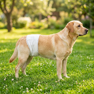 En gros Couches jetables blanches pour chiens, Bandes absorbantes douces pour la peau pour les voyages en extérieur et l'incontinence urinaire - Product Image 1