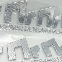 Écussons thermocollants personnalisés en TPU métallisé, logo 3D chromé brillant en relief pour vêtements, chapeaux, sacs et accessoires vestimentaires