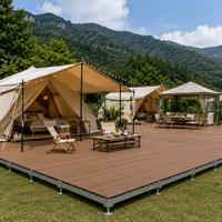Meilleures ventes - Terrasse modulaire de haute qualité, facile à poser, imperméable, antidérapante, en WPC préfabriqué pour jardin