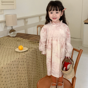 Vestido de gasa para <span class=keywords><strong>niña</strong></span> pequeña, nuevo diseño de moda, Primavera, 2023 - Product Image 3