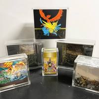 Boîte personnalisable moderne et écologique en acrylique pour cartes TCG/ETB/151/Booster/Yu-Gi-Oh/Pokémon, épaisseur 5-8 mm, design magnétique
