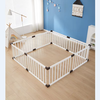 Parc de jeu intérieur réglable pour tout-petits avec barrière de sécurité et portillon verrouillable – Centre d'activités