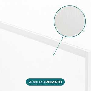 Mampara de Ducha Plegable de 3 Puertas, Acrílico con Acabado Pluma de 1.6 mm, 130x140 cm, Perfil de Pared Reversible - Product Image 5