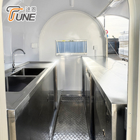 Camión de Comida Totalmente Equipado, Remolque Móvil Personalizado para Café, Helados, Cerveza, Jugos y Catering