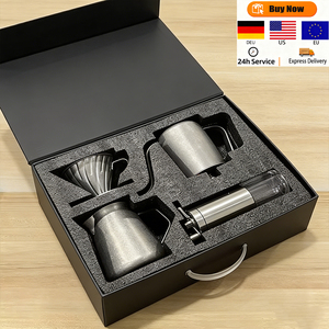 ชุดเครื่อง<span class=keywords><strong>ชง</strong></span><span class=keywords><strong>กาแฟ</strong></span>ดริปแบบมือถือ ดีไซน์คลาสสิก ปรับแต่งได้ กล่องของขวัญนำกลับมาใช้ใหม่ได้ ผลิตจากอะลูมิเนียมอัลลอยด์ ทนทาน เหมาะสำหรับใช้ในร้าน<span class=keywords><strong>กาแฟ</strong></span> - Product Image 1