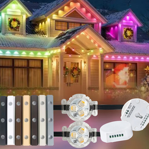 UCS2904 <span class=keywords><strong>Rgbw</strong></span> Track <span class=keywords><strong>Led</strong></span> Pixel Point Lights 30MM 12V IP68 Éclairage extérieur permanent pour Noël et les fêtes - Product Image 1
