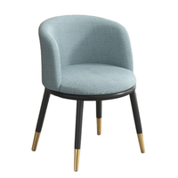Chaise de salle à manger moderne et minimaliste OEM avec dossier en cuir PU, chaise de dîner stable et design durable, style luxe léger
