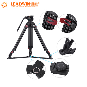 609A Professional Video Tripod Made Of Aluminium Alloy With Fluid Head Suitable For Video Camera And Dslr - Product Image 2