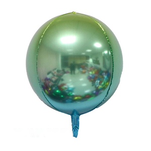 ลูกโป่งฟอยล์เมทัลลิกทรงกลม HLC 4D ขนาด 22 นิ้ว แบบเป่าลมฮีเลียม สีมาการอง สำหรับตกแต่งงานปาร์ตี้คริสต์มาสและปีใหม่ - Product Image 1