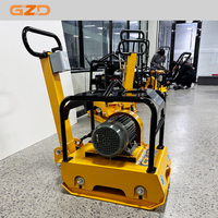 Compacteur vibrant avant GZD Electric 3kW 4kW, plaque réversible pour sable, moteur Loncin haute efficacité
