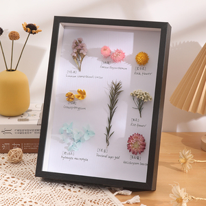 Tùy Chỉnh Cổ Điển Đen & Trắng Vuông Gỗ Hình Ảnh Khung Bóng Hộp Chất Lượng Cao Mẫu Khung - Product Image 4