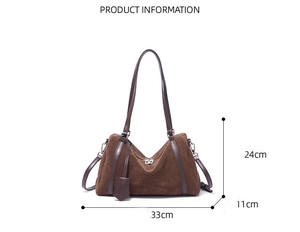 Bolso de Hombro Tipo Cubo de Cuero Genuino de Vaca Premium, Diseño Vintage Personalizado, de Alta Gama y Versátil para Mujer, Tendencia 2026 - Product Image 4