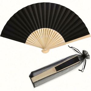 Boutique Gift Bamboo Hand Fan Beige Folding Fan Carved with Folk Art Flower Love <b>Pattern</b> Portable <b>Paper</b> Material Business Use - Product Image 4