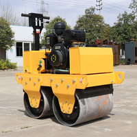 Livraison gratuite!!! Mini compacteur de rouleau de route Ride-on rouleau de route utilisé à vendre