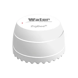 Zigbee เครื่องตรวจจับการรั่วไหลของน้ำ,เซ็นเซอร์การรั่วไหลของน้ำ Tuya รักษาความปลอดภัยบ้านอัจฉริยะ