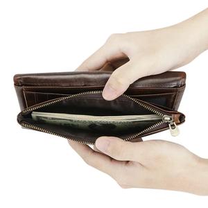 AndoBag Vintage Long <b>Wallet</b> for <b>Men</b> Genuine Leather Clutch Purse Casual Large Capacity Multi-<b>card</b> Slots <b>Card</b> Holder 1942 - Product Image 5