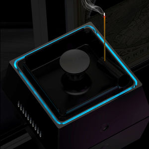 Cendrier électronique sans fumée créatif Purificateur d'<span class=keywords><strong>air</strong></span> intelligent rechargeable par USB Cendrier d'aromathérapie sans fumée - Product Image 5